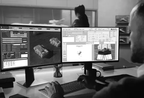 Side-to-side monitors
